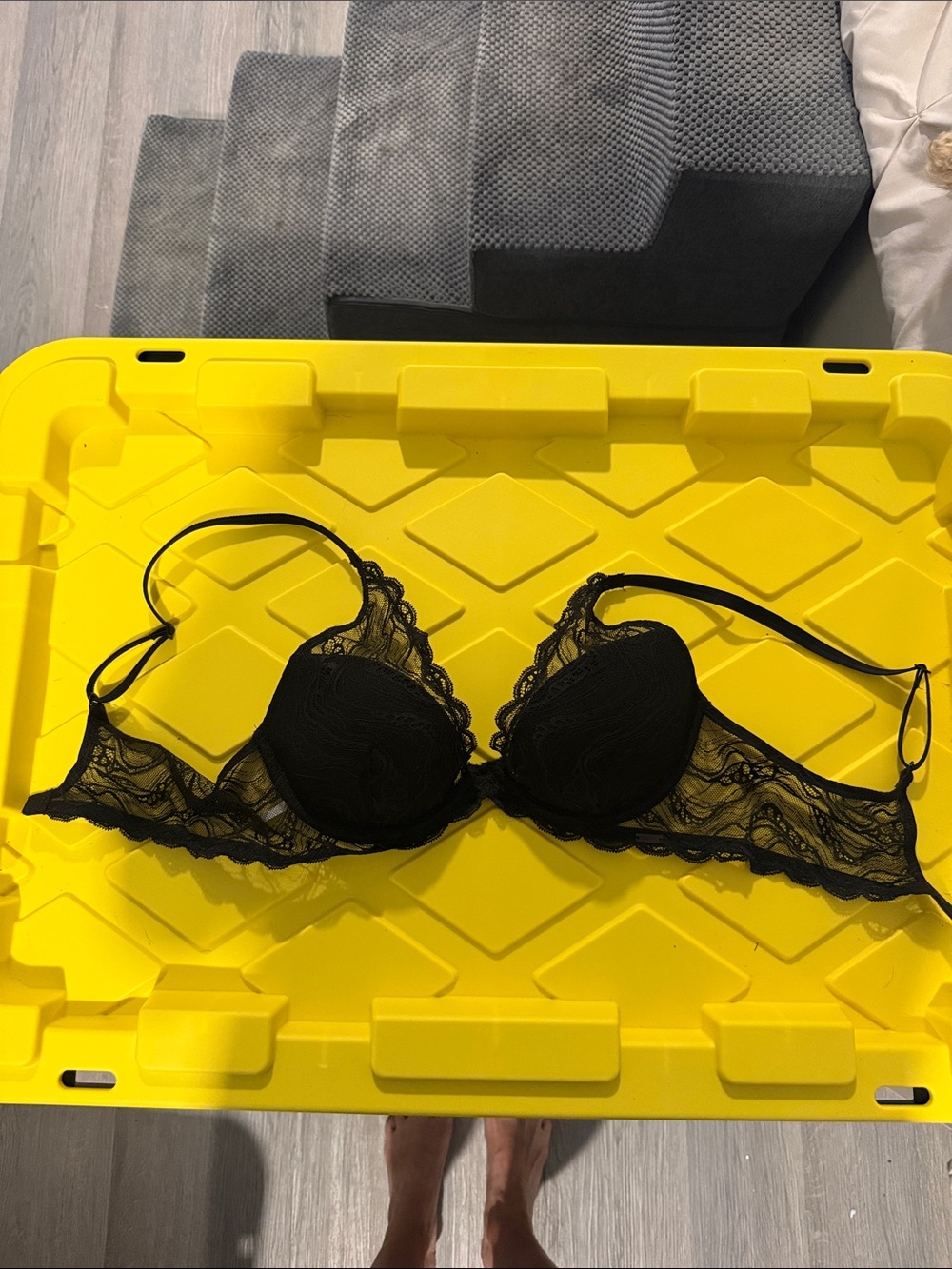Calvin Klein Underwear Black Lace Underwire Bra